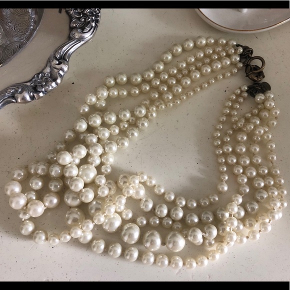 J. Crew pearl twisted hammock necklace - Picture 2 of 4